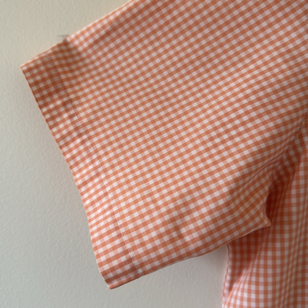 LL Bean Gingham Short Sleeve Shirt Size XL - Picture 3 of 5